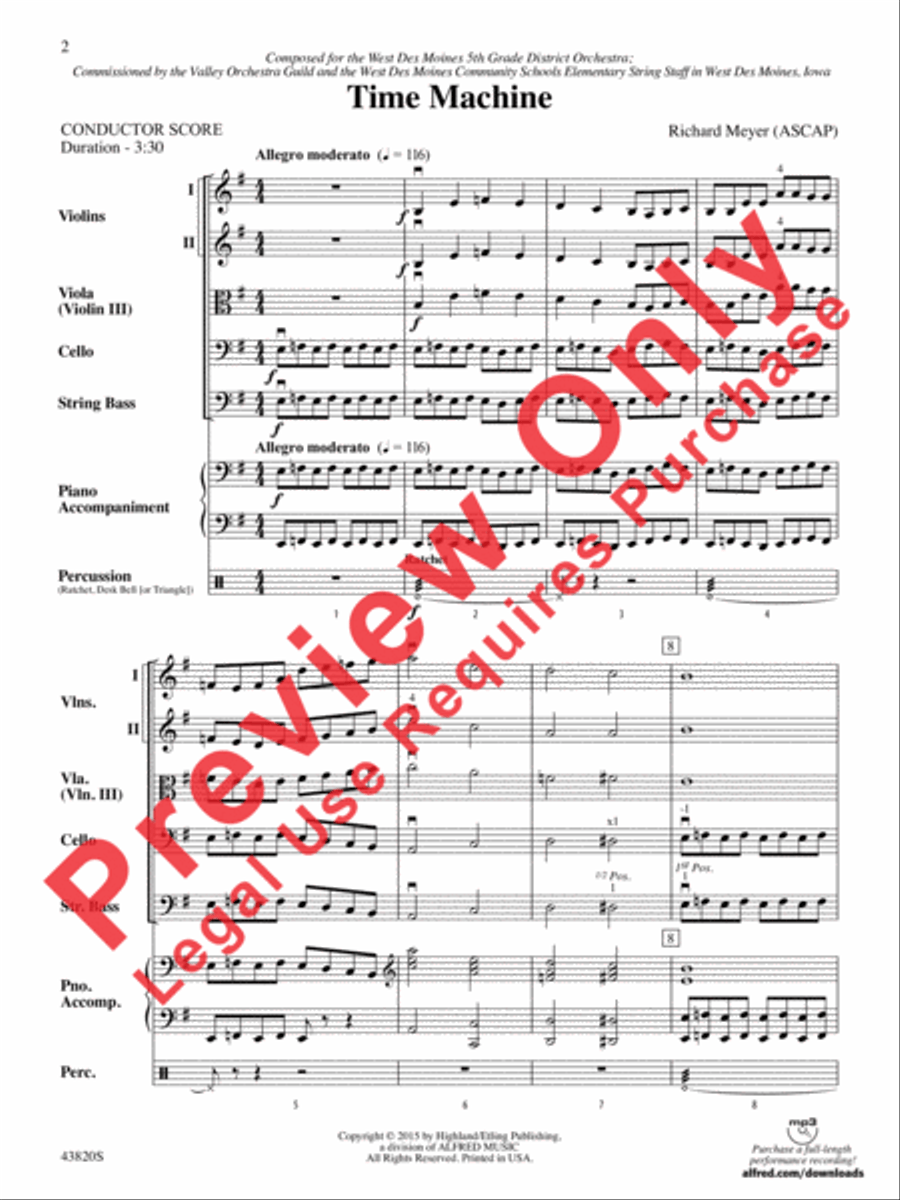 Time Machine String Orchestra scores gallery preview page 3