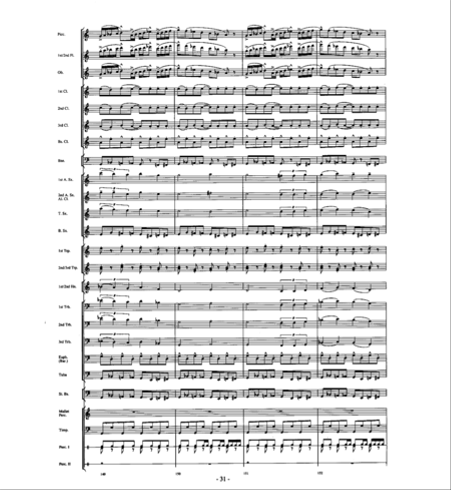 Agua's Whelm Agua's Whelm Concert Band scores gallery preview page 30