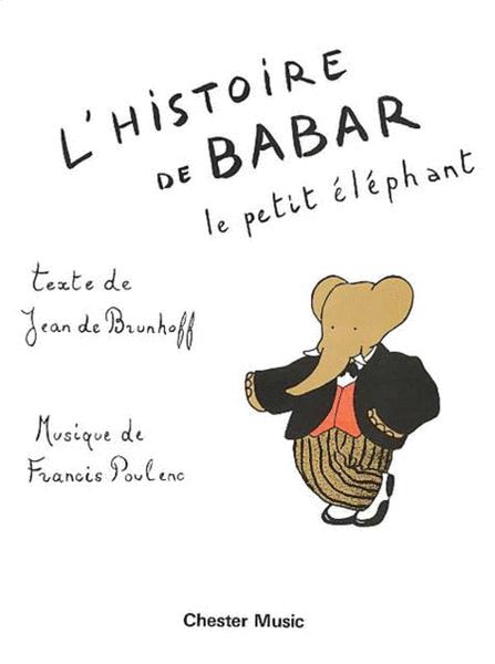 Poulenc Histoire Du Babar Piano