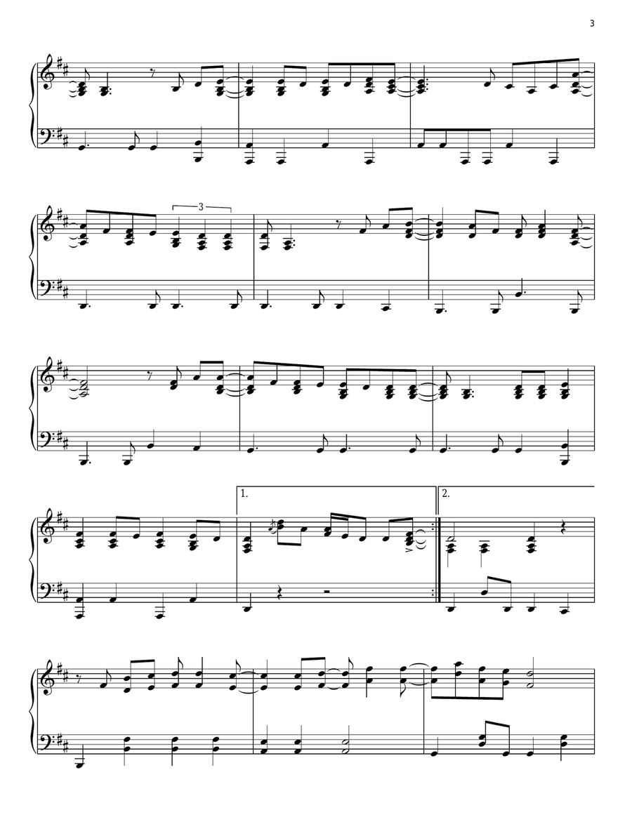 The Heart Is A Lonely Hunter Piano Solo scores gallery preview page 3