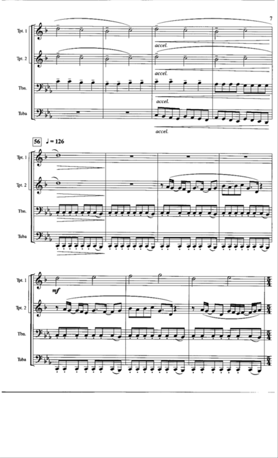The Second Phase Brass Quartet scores gallery preview page 6