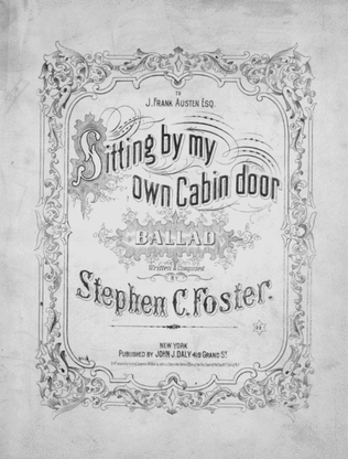 Book cover for Sitting By My Own Cabin Door. Ballad