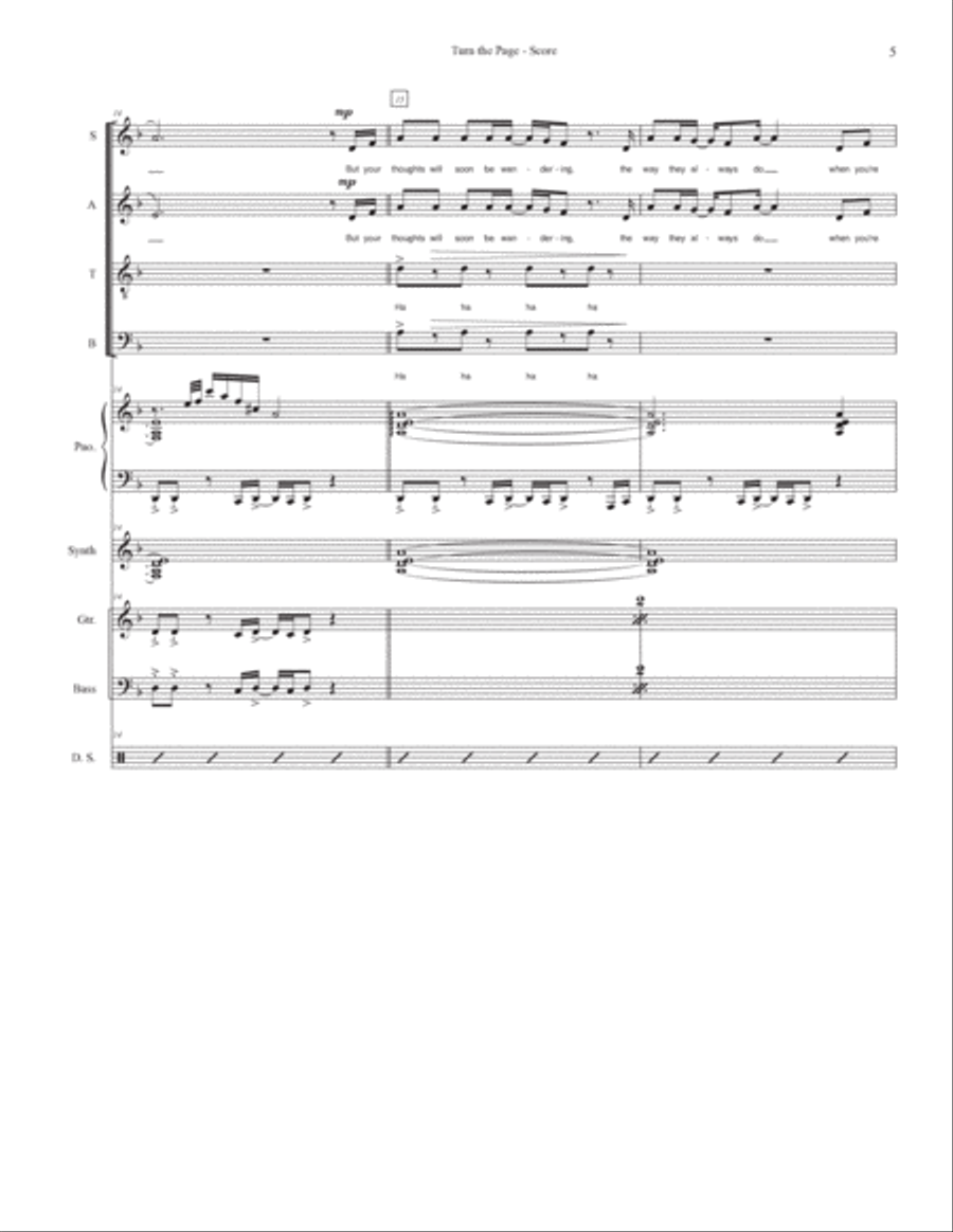 Turn The Page Tenor Saxophone scores gallery preview page 5