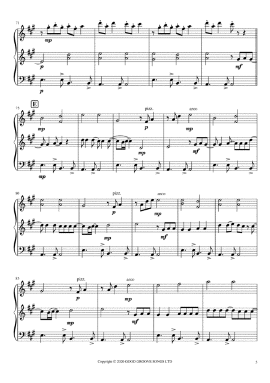 Bittersweet Symphony String Trio scores gallery preview page 6