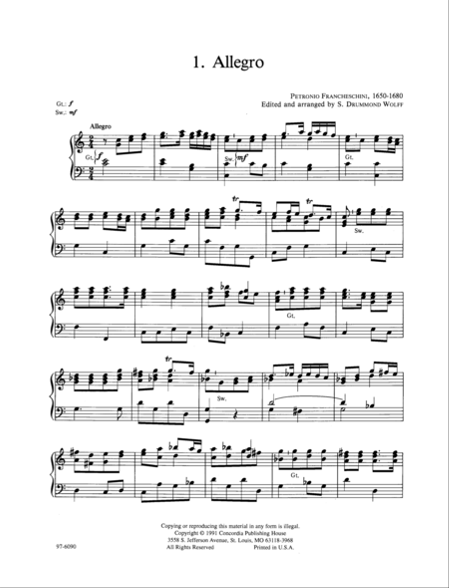 Baroque Music for Manuals, Vol. V Organ scores gallery preview page 3