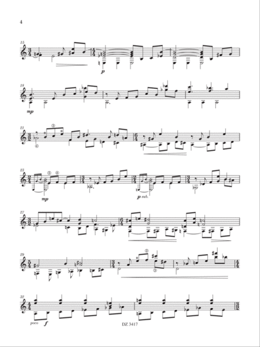 The Book of John Classical Guitar scores gallery preview page 4