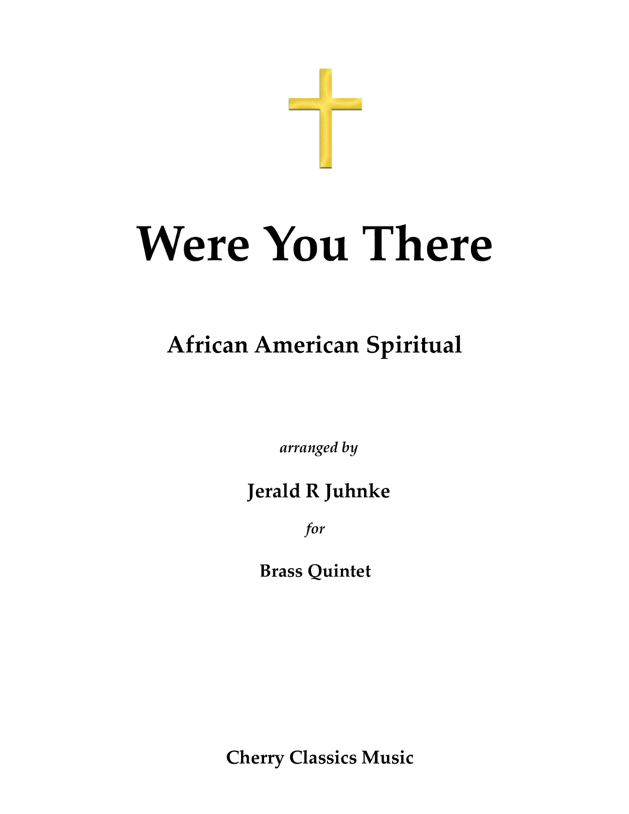 Were You There - African-American Spiritual for Brass Quintet image number null