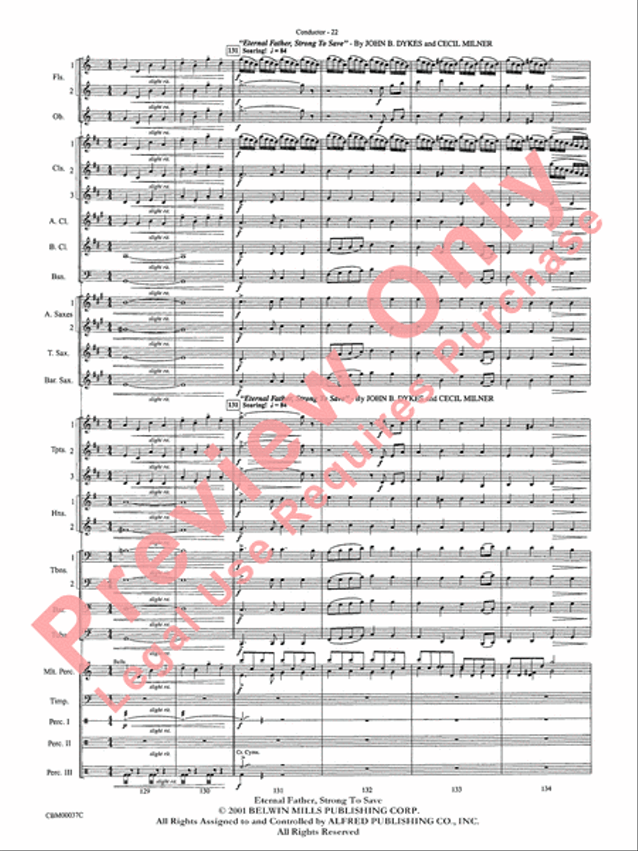 The Perfect Storm (from the Warner Bros. Motion Picture) Concert Band scores gallery preview page 25