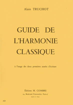 Guide de l'harmonie classique