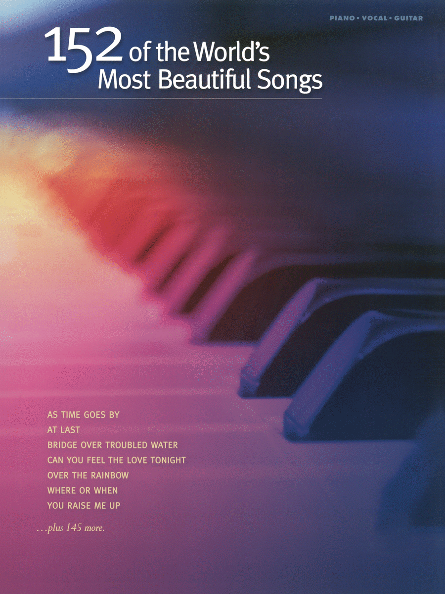 152 of the World's Most Beautiful Songs Piano, Vocal, Guitar scores gallery preview page 1