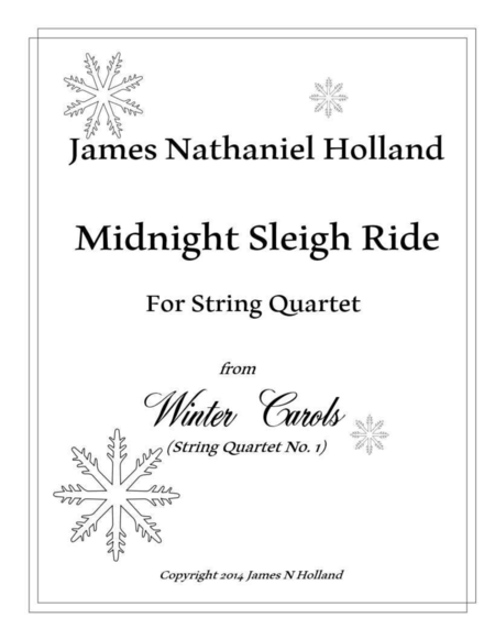 Midnight Sleigh Ride, from Winter Carols for String Quartet image number null