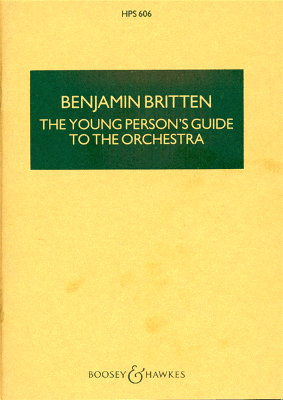 The Young Person's Guide to the Orchestra, Op. 34 Orchestra scores gallery preview page 1