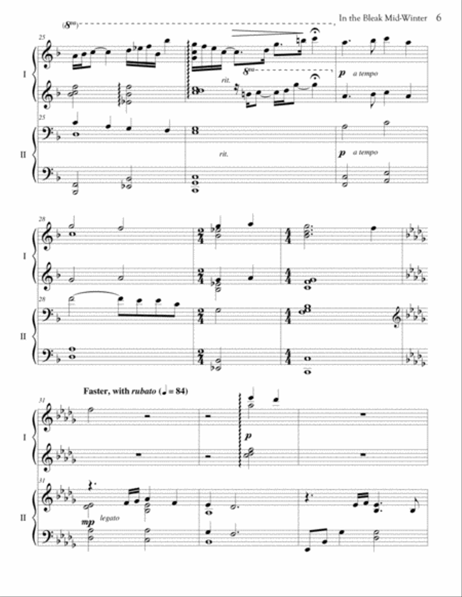 In the Bleak Mid-Winter Piano scores gallery preview page 6