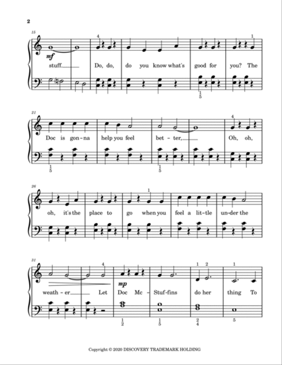 Doc mcstuffins discount piano