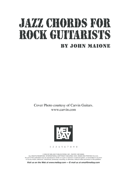Jazz Chords for Rock Guitarists Electric Guitar - Digital Sheet Music