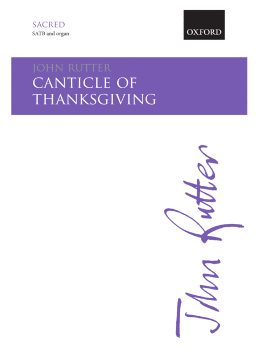 Canticle of Thanksgiving Canticle of Thanksgiving 4-Part scores gallery preview page 1