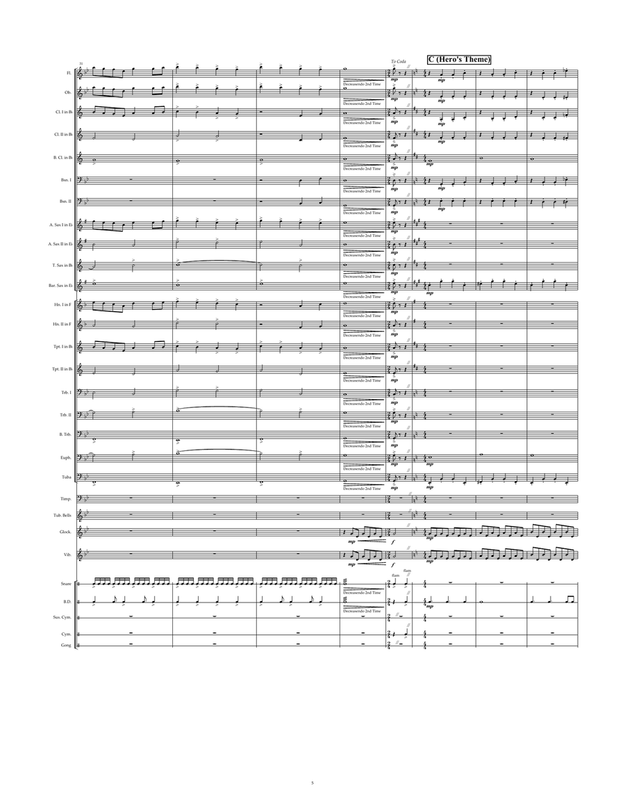 The Dragon Slayer Concert Band scores gallery preview page 5
