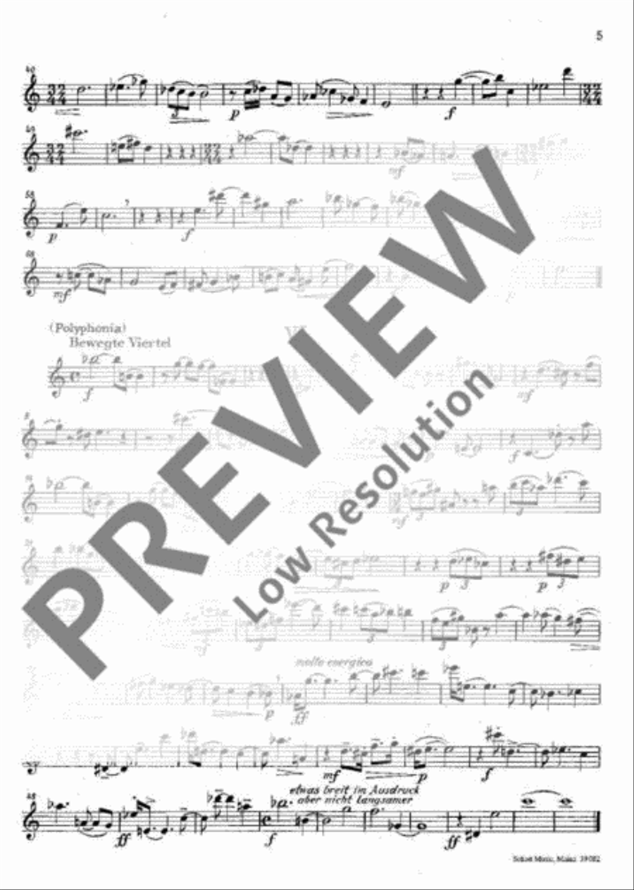 Six Madrigals Violin scores gallery preview page 5