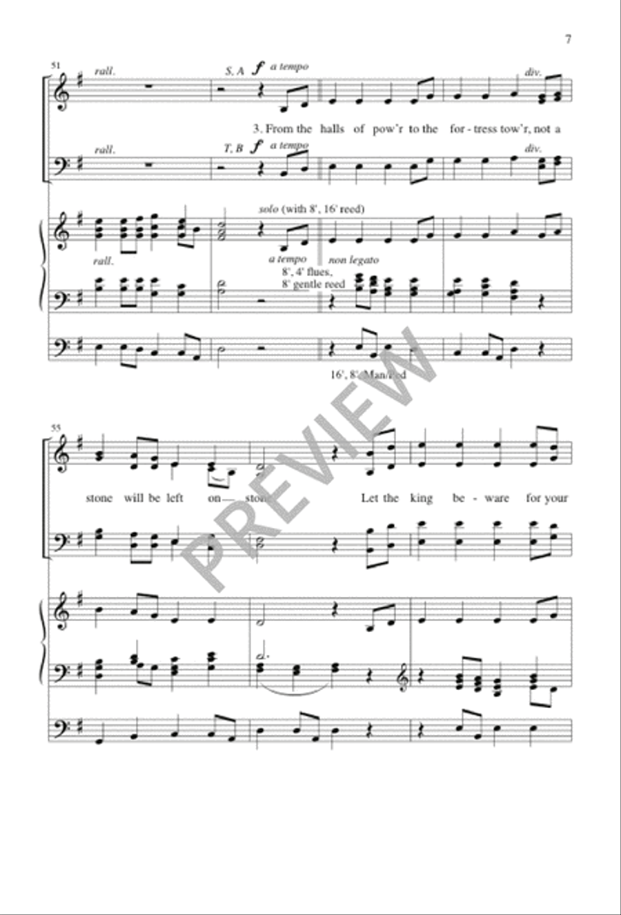 Canticle of the Turning 4-Part scores gallery preview page 7