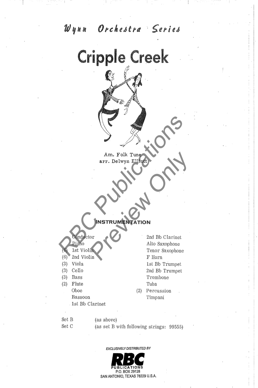 Cripple Creek Full Orchestra scores gallery preview page 2