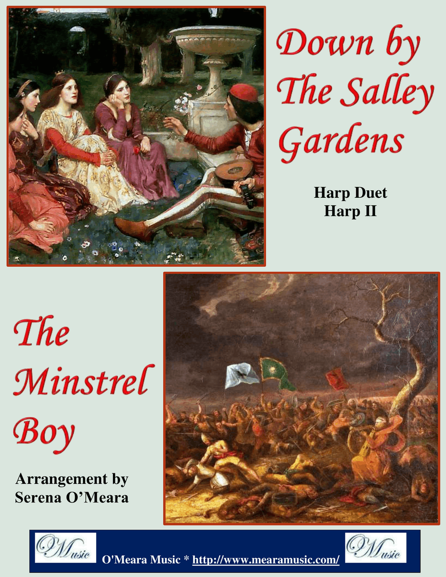 Down By the Salley Gardens & The Minstrel Boy Medley, Harp II Celtic Harp scores gallery preview page 1