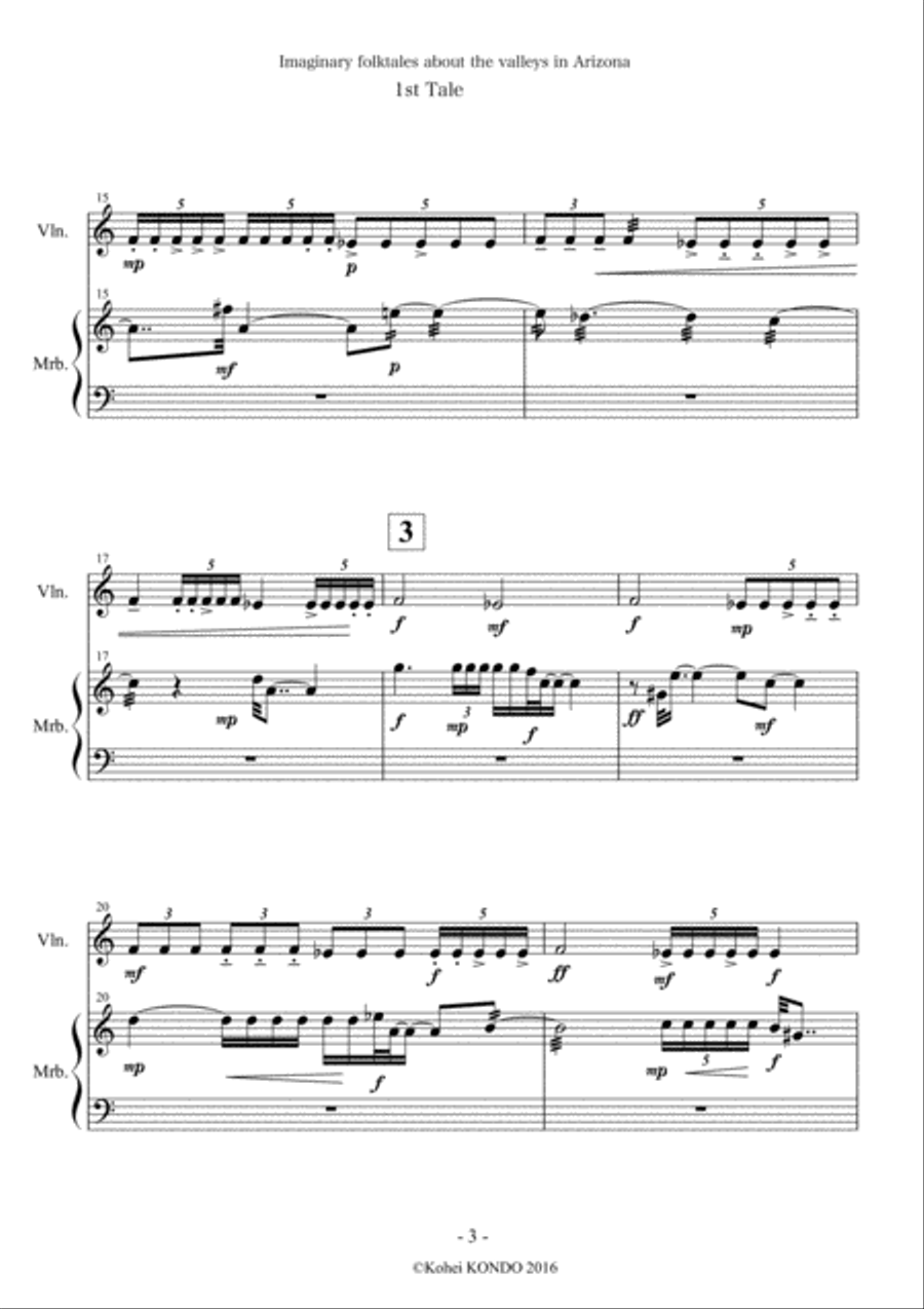Imaginary folktales about the valleys in Arizona Op.158 image number null