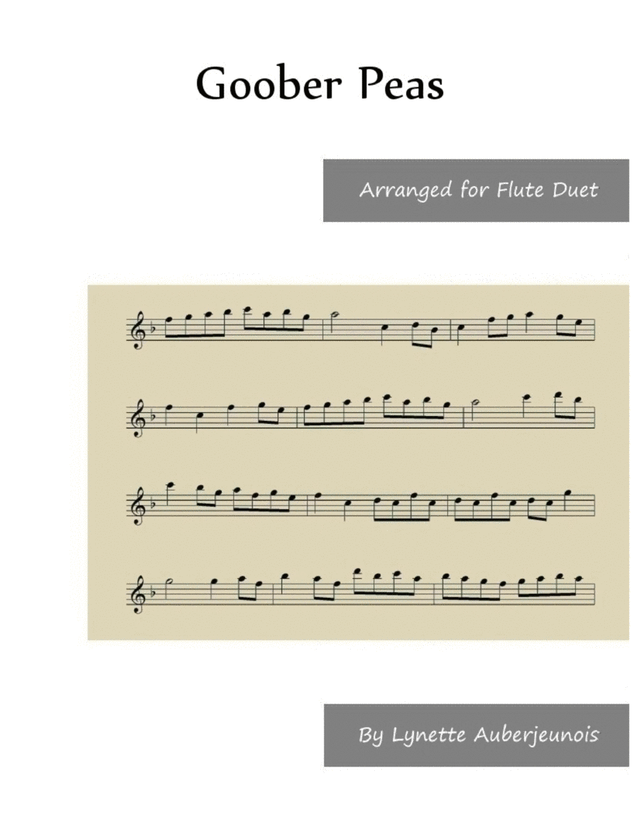 Goober Peas - Flute Duet image number null