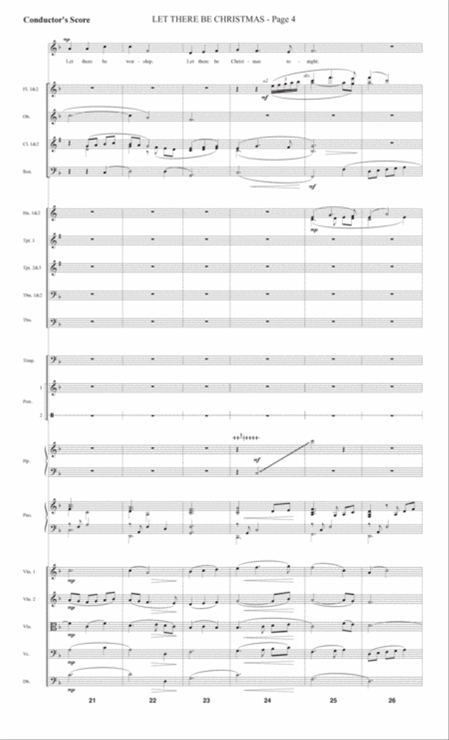 Let There Be Christmas (Full Orchestra) - Score Choir scores gallery preview page 4