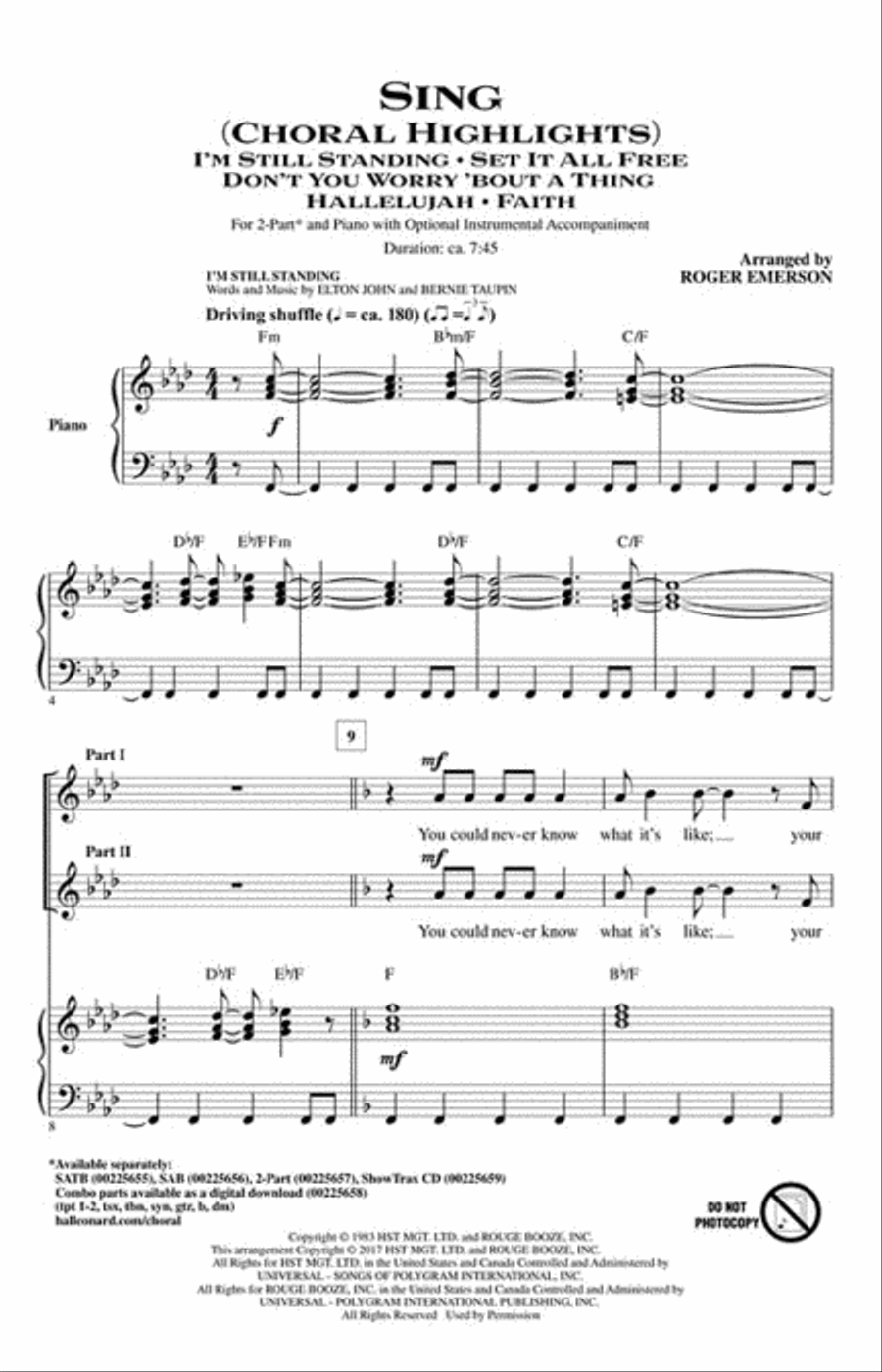 Sing 2-Part scores gallery preview page 2