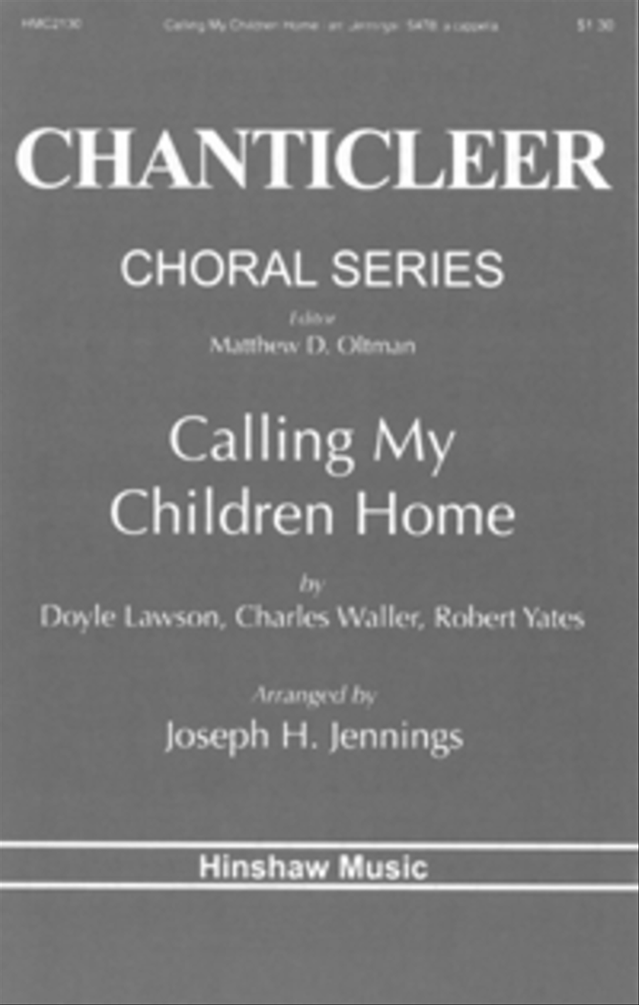 Calling My Children Home 4-Part scores gallery preview page 1