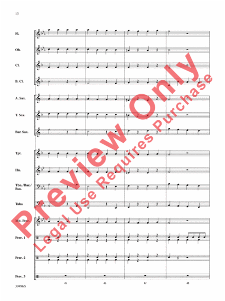 Hear Them Jingle Bells! Concert Band scores gallery preview page 14