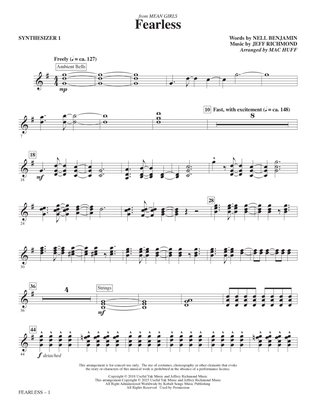 Book cover for Fearless (from Mean Girls: The Broadway Musical) (arr. Mac Huff) - Synthesizer I