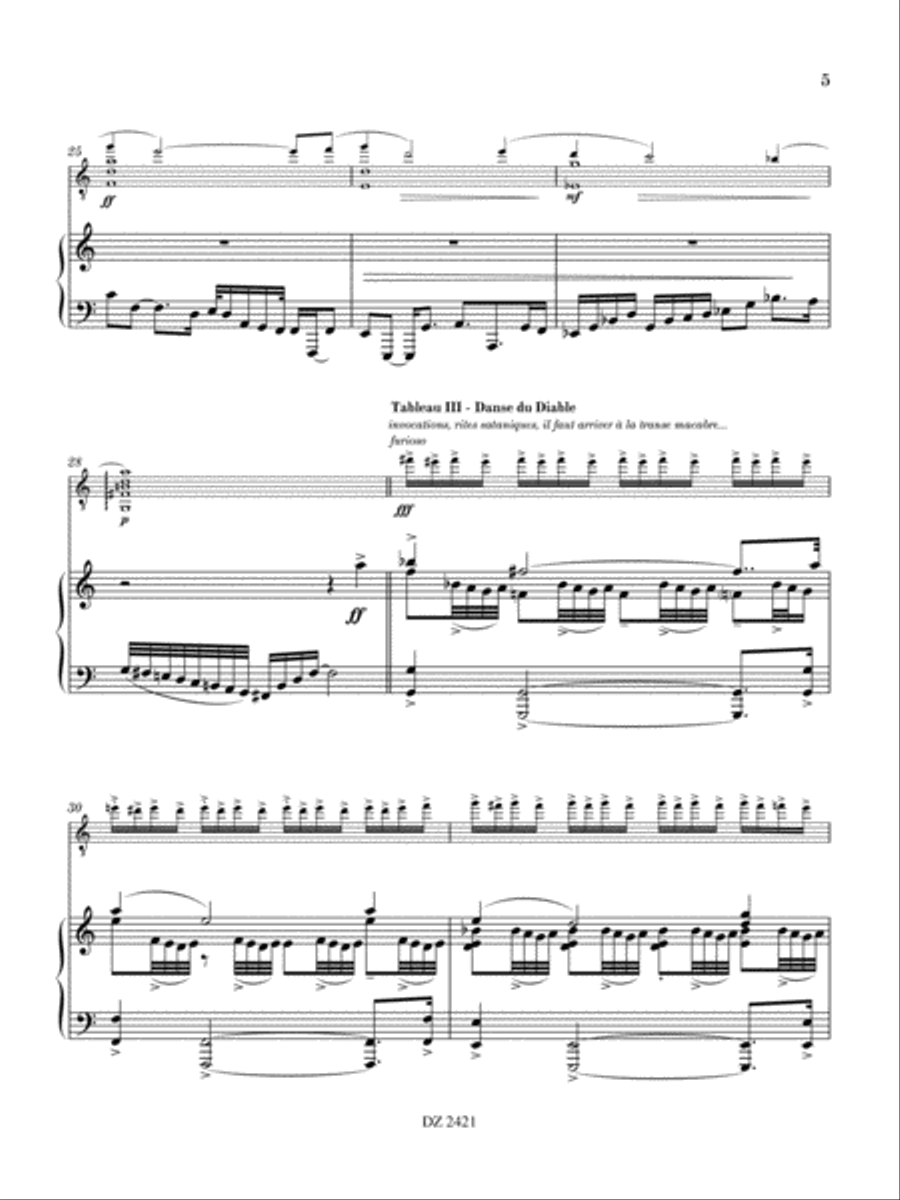 Lucifer-Temple, concerto (réduction de piano) Classical Guitar scores gallery preview page 5
