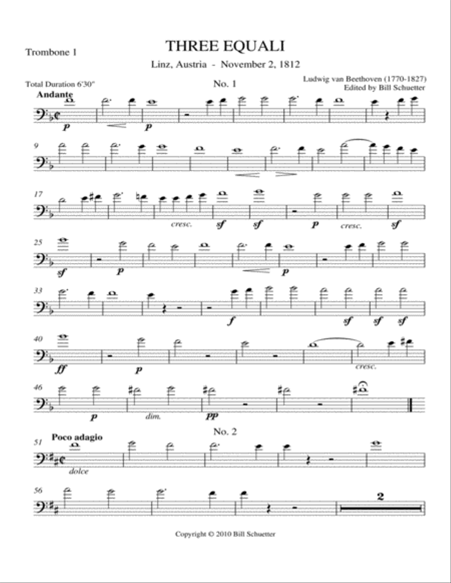 Three Equali Trombone Quartet scores gallery preview page 4