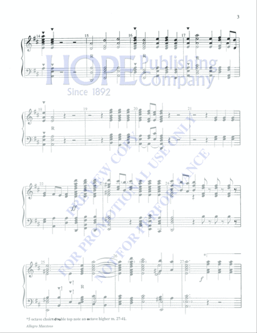 Allegro Maestoso 5-Octaves scores gallery preview page 3