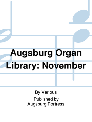 Book cover for Augsburg Organ Library: November