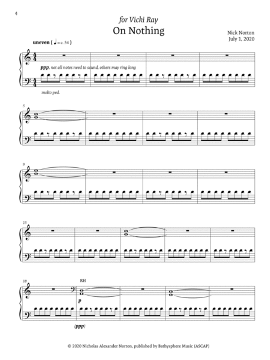 Four Calm Interludes Chamber Music scores gallery preview page 6
