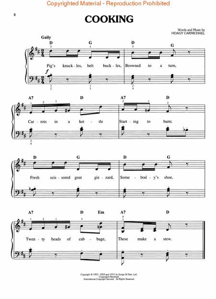 Hoagy Carmichael - Easy Piano Songbook