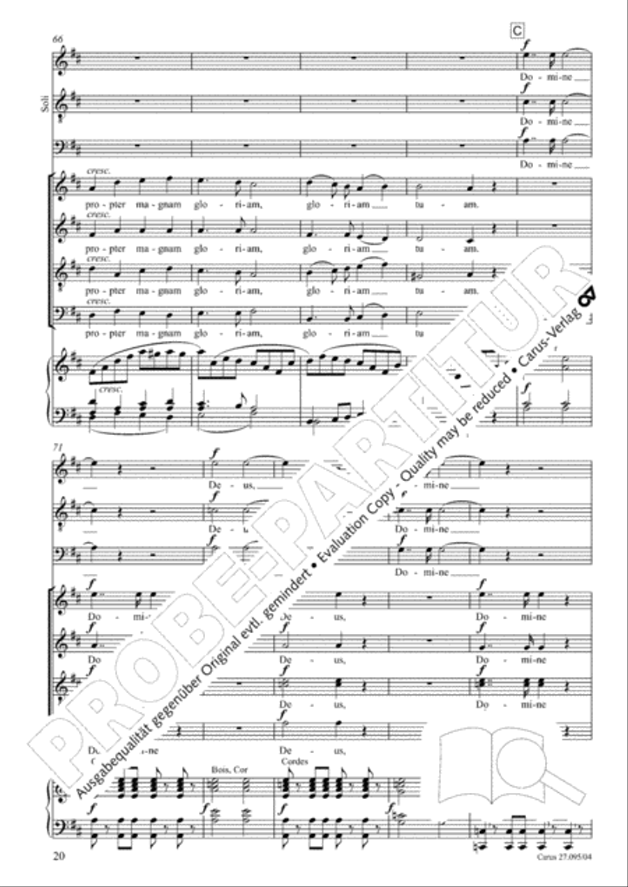 Messe solennelle de sainte Cecile STB scores gallery preview page 21