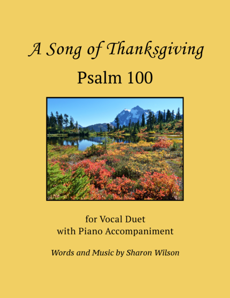 Psalm 100, A Song of Thanksgiving (for vocal duet with piano accompaniment) image number null