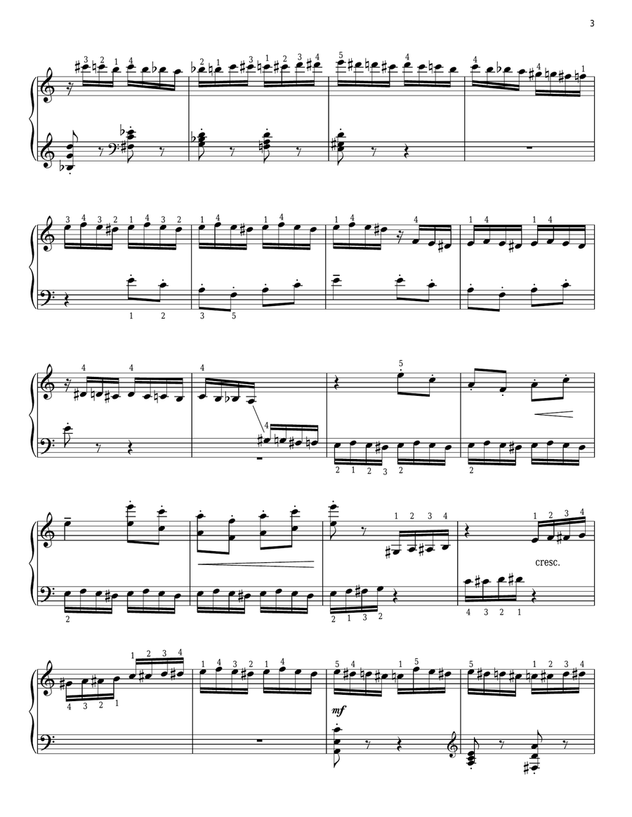 The Flight Of The Bumble Bee Piano Solo scores gallery preview page 3