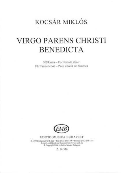 Virgo Parens Christi Benedicta
