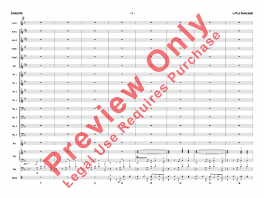 Little Sunflower Little Sunflower Jazz Ensemble scores gallery preview page 5