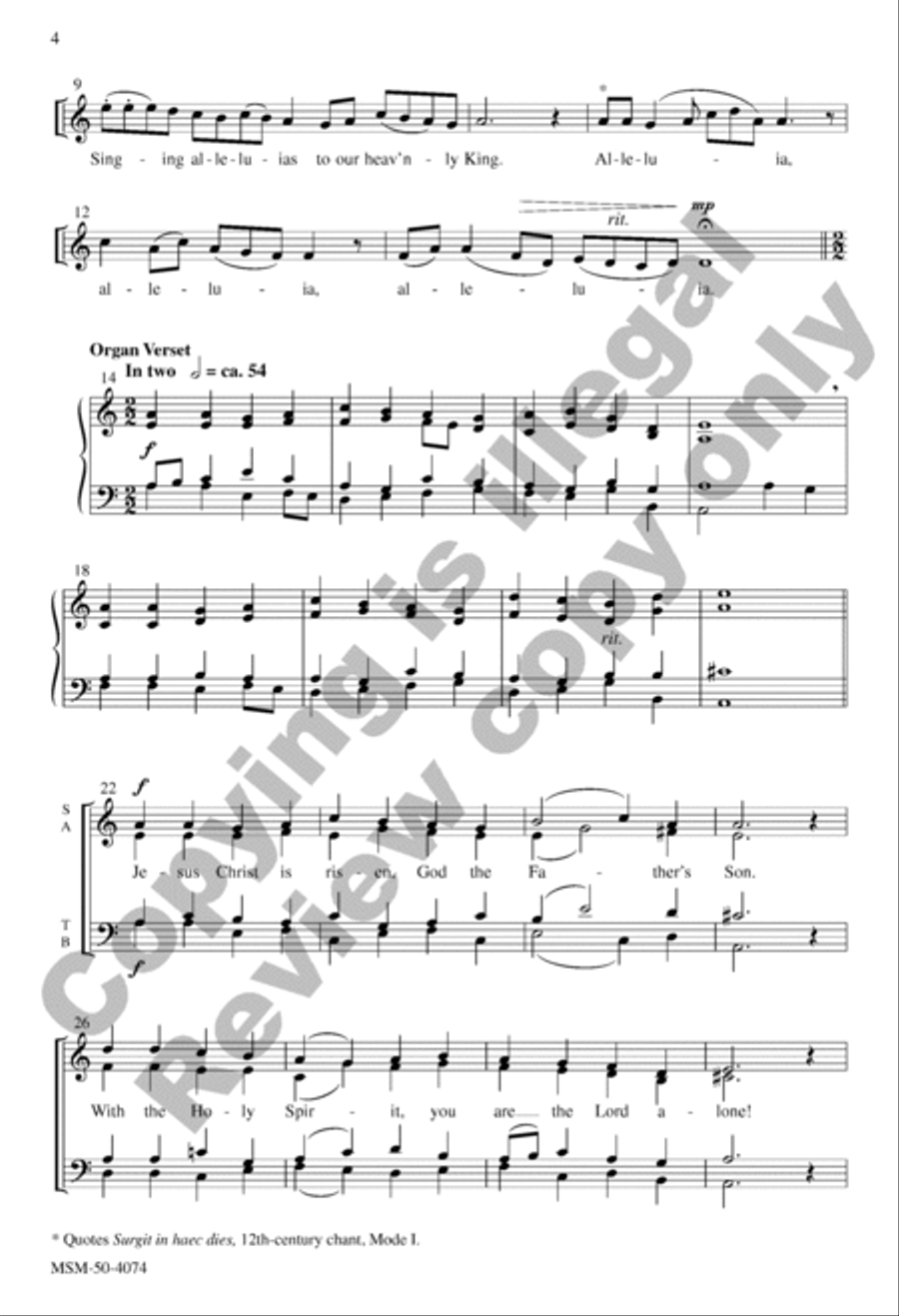 In the Father's Glory 4-Part scores gallery preview page 3