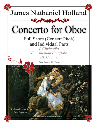 Concerto for Oboe, Full Score and Individual Parts