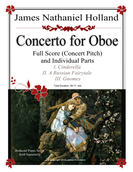 Concerto for Oboe, Full Score and Individual Parts image number null
