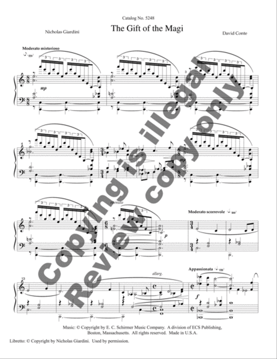 The Gift Of The Magi Piano, Vocal scores gallery preview page 11