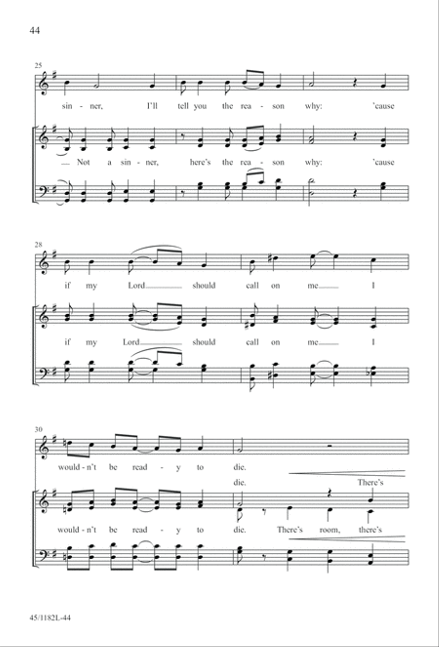All Around A Cappella 4-Part scores gallery preview page 44