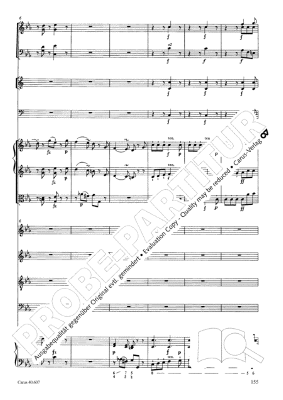 Mass in time of war (Missa in tempore belli) 4-Part scores gallery preview page 164
