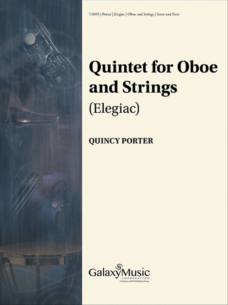 Quintet for Oboe and Strings (elegiac) Oboe scores gallery preview page 1